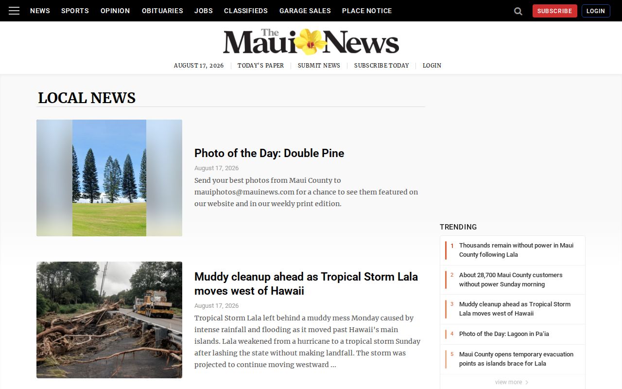 The Maui News local crime and public-safety coverage